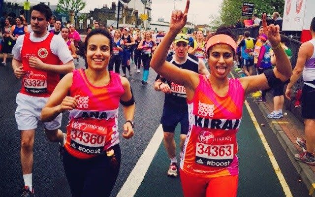 Madame Gandhi said she felt empowered to run the London Marathon on her period without a tampon - Madame Gandhi 