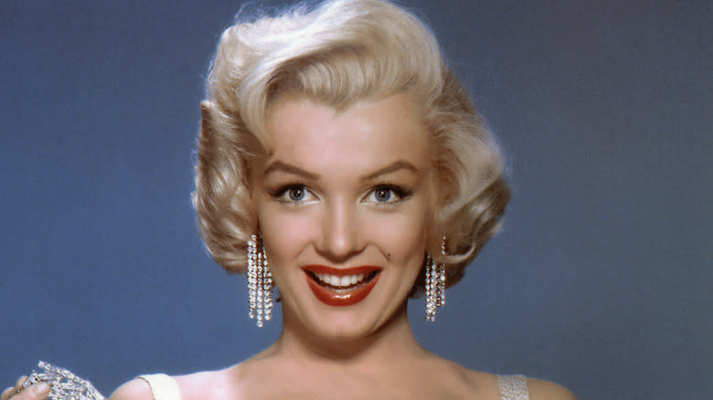 Marilyn Monroe looking happy