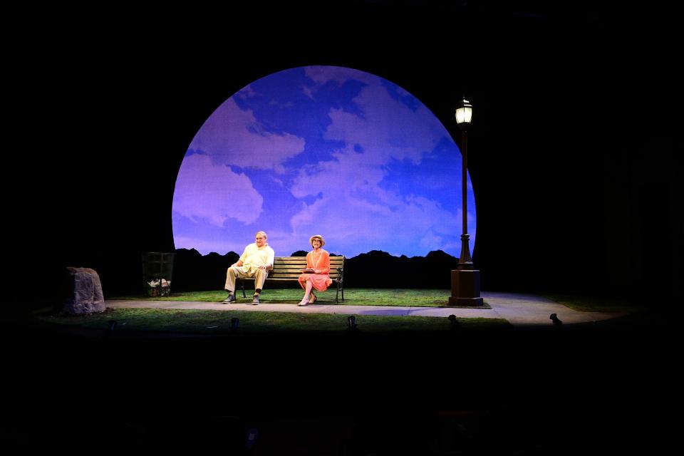 Dan Lauria and Patty McCormack in Lauria's play Just Another Day at Shadowlands Stages in Ellenville.