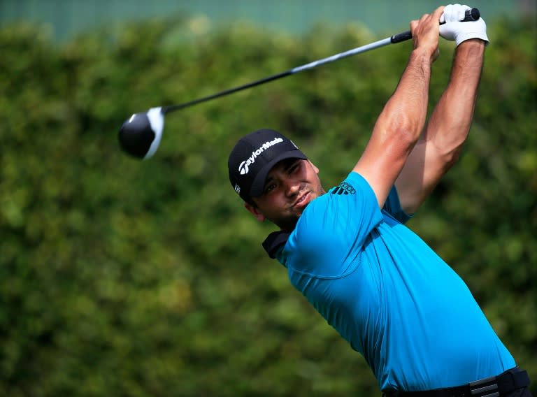 Jason Day of Australia hits his tee shot on the ninth hole during the first round of the Arnold Palmer Invitational Presented by MasterCard at Bay Hill Club and Lodge on March 17, 2016 in Orlando, Florida