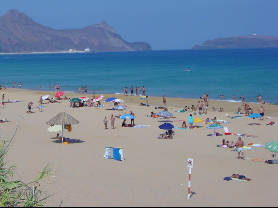 Welcome sight: the beach at Porto Santo (Simon Calder)