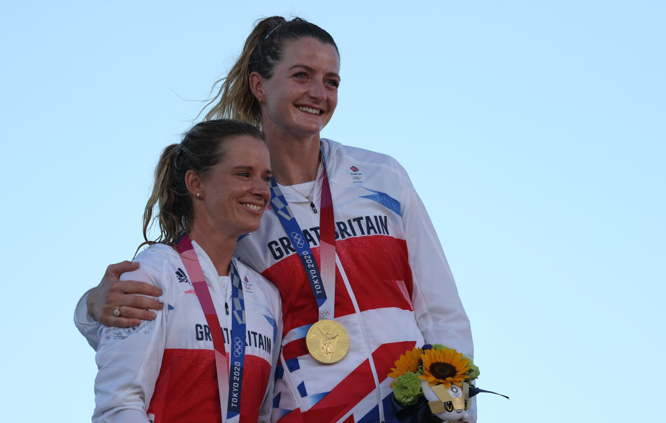 Mills, 34, grabbed Olympic gold alongside Eilidh McIntyre in Tokyo