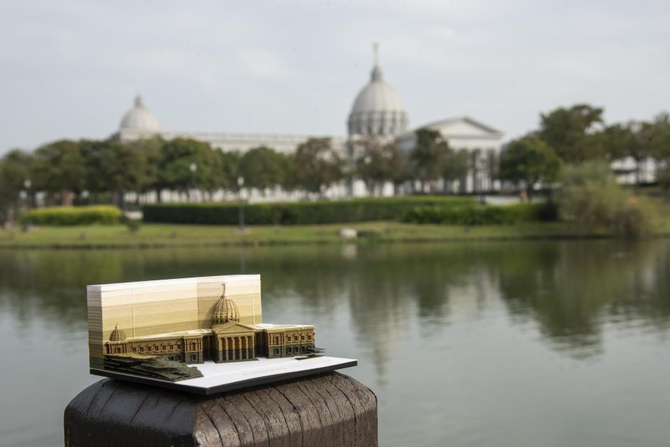 <p>日本品牌TRIAD推出奇美博物館紙箋｜ The Japanese company recently launched the memo pads that hide the mini version of the art museum in southern Taiwan (Courtesy of Chimei Museum)</p>
