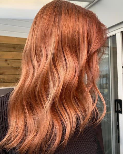 30) Coppery rose waves