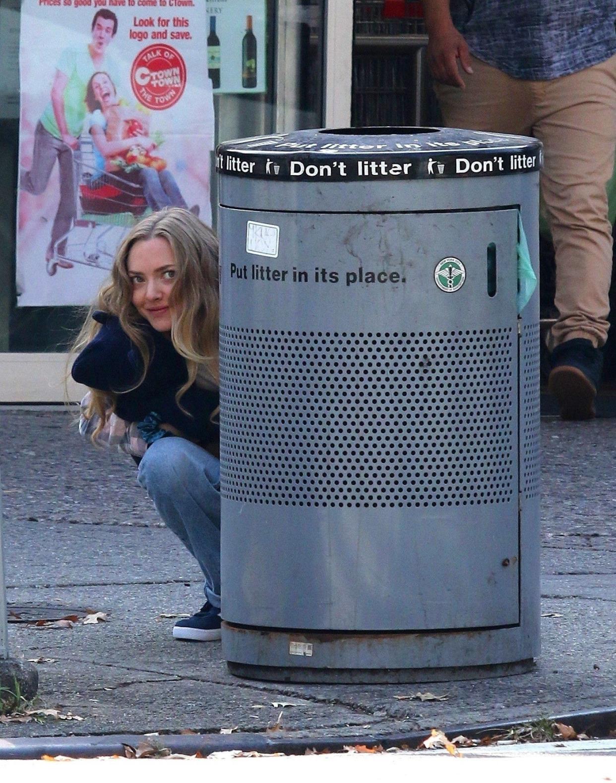 Amanda Seyfried begins production filming her upcoming indie movie titled “A Mouthful of Air” in New York City on Sept. 23, 2019.