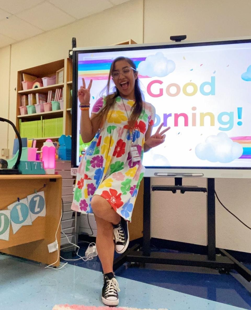 Jaireen Ruiz, a graduate of Lake Worth Community High School and FAU, is a kindergarten teacher at South Olive Elementary School in West Palm Beach.