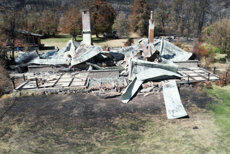 Así quedó la casa de los Bengolea después del fuego