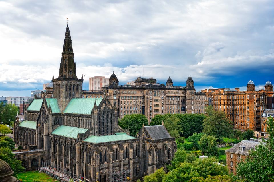 Glasgow cathedral in Glasgow, Scotland