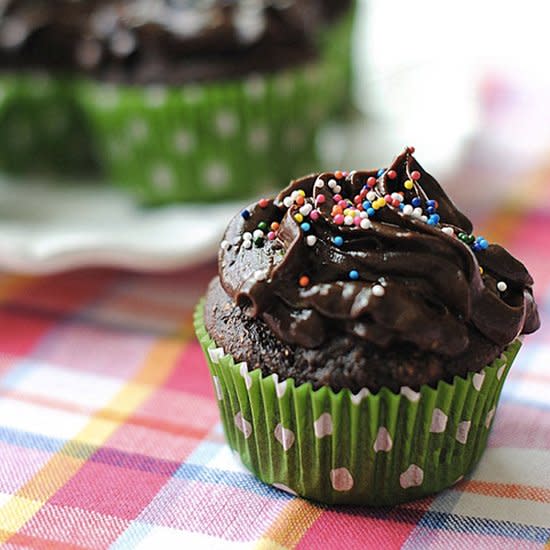 Chocolate Zucchini Cupcakes With Avocado Frosting