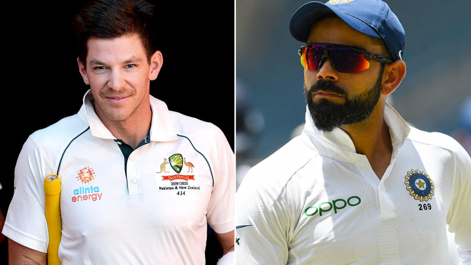 Tim Paine and Virat Kohli had a history of bad blood between them. Pic: Getty