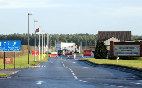 Suffolk Police says officers are responding to reports of a "significant incident at RAF Mildenhall" - Credit: Chris Radburn/PA Wire