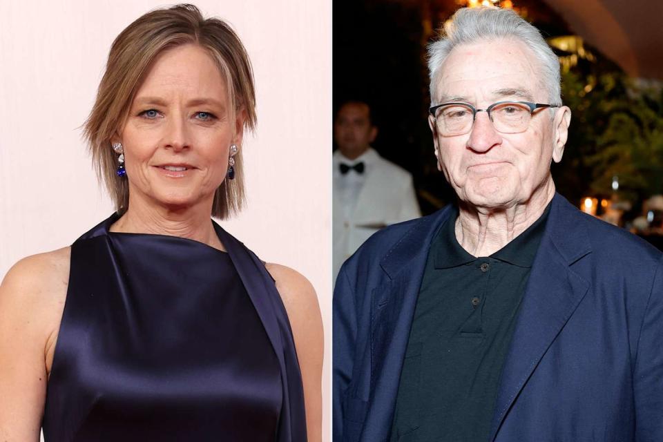 <p>Stefanie Keenan/WireImage</p> Jodie Foster and Robert De Niro at the 2024 Oscars.