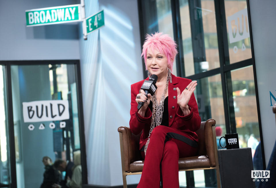 Cyndi Lauper visits Build Studio on Nov. 9, 2017. (Photo by Mike Pont)