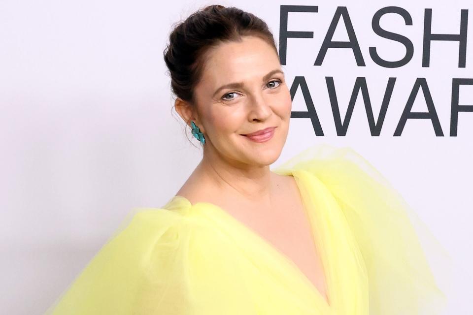 Drew Barrymore attends the 2021 CFDA Awards at The Seagram Building on November 10, 2021 in New York City. (