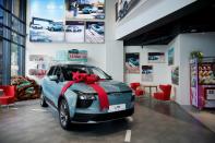 AIWAYS U5 electric car is displayed at company's store in Shanghai