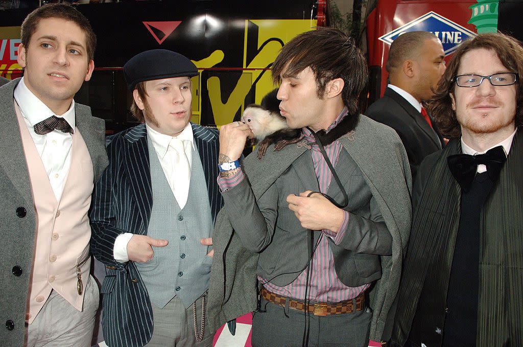 Fall Out Boy during 2006 MTV Video Music Awards - Red Carpet at Radio City Music Hall in New York City, New York, United States.