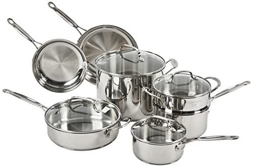 11) Stainless Steel 11-Piece Cookware Set