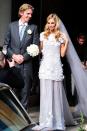 <p>Poppy married James Cook at St. Paul's Church in London. She went with a unique, '30s-inspired custom-made Chanel haute couture gown. Fun fact — Blake Lively wore a similar version of the dress back in 2009, but on the red carpet, not down the wedding aisle. </p>