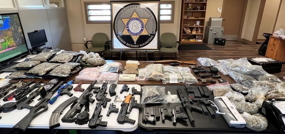 The investigation called “Operation No Loyalty” seized dozens of guns, nine vehicles, and even two houses, along with hundreds of pounds of marijuana and 35 pounds of cocaine.
