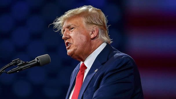 PHOTO: Donald Trump speaks at the Conservative Political Action Conference 2022 (CPAC) in Orlando, Florida. (Chandan Khanna/AFP via Getty Images, FILE)