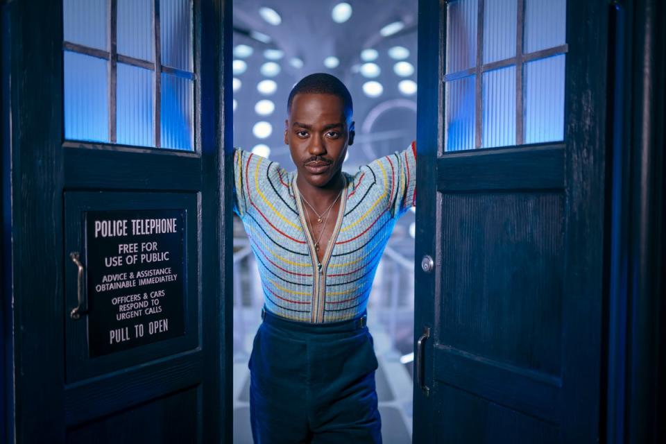 Right on time: Ncuti Gatwa is already a natural fit for the Doctor, if these first two instalments are anything to go by (BBC Studios/Bad Wolf/James Pardon)