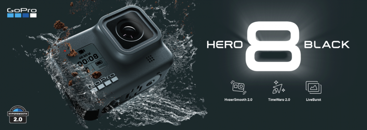 GoPro Hero 8 Black 運動攝影機開賣：外型便利升級、拍攝防震升級