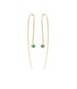 <p>Emerald wire earrings in 14-karat yellow gold with 2.5mm emeralds, $395, <a rel="nofollow noopener" href="https://zoechicco.com/products/14k-emerald-wire-earrings" target="_blank" data-ylk="slk:zoechicco.com;elm:context_link;itc:0;sec:content-canvas" class="link ">zoechicco.com</a> </p>