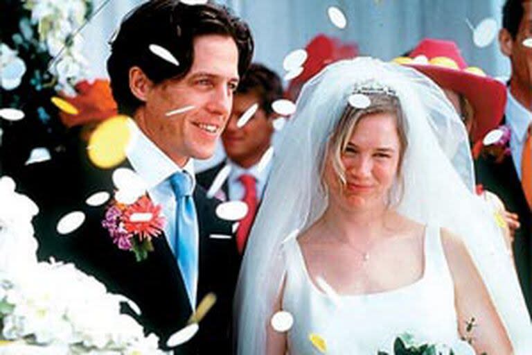 Hugh Grant y Renee Zellweger en El diario de Bridget Jones