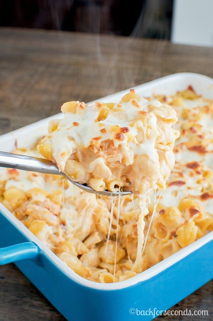 Buffalo Chicken Alfredo Bake