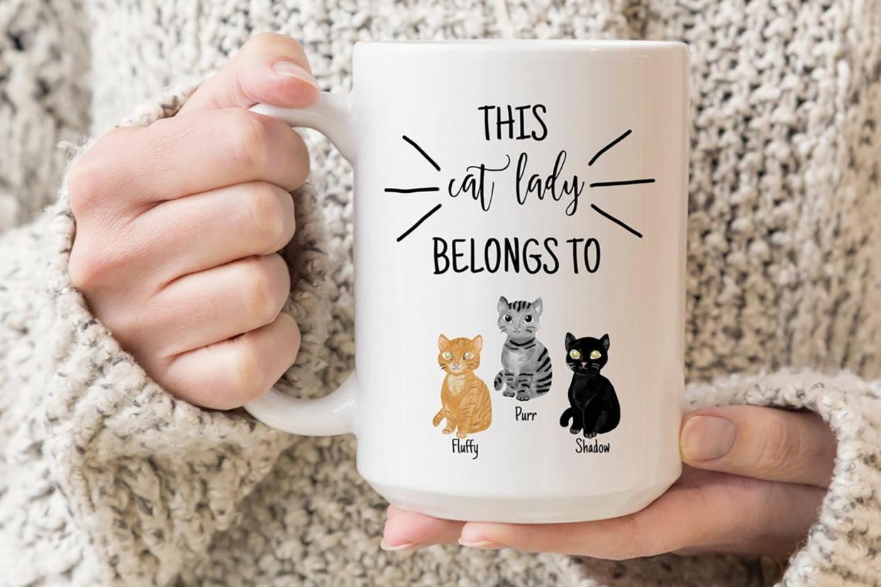 custom cat mom mug