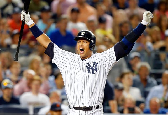 (Photo by Jim McIsaac/Getty Images) Alex Rodriguez #13 of the New York Yankees reacts after a play against the Detroit Tigers at Yankee Stadium on June 19, 2015 in the Bronx borough of New York City. The Yankees defeated the Tigers 7-2.