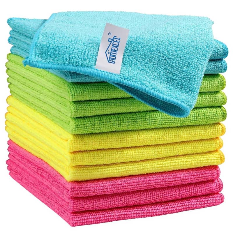 HOMEXCEL Microfiber Cleaning Cloths (12-Pack)