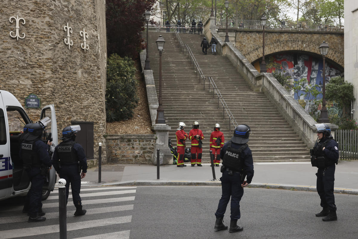 Police in Paris arrested a man at the Iranian consulate after reporting he was armed, but no weapons were found