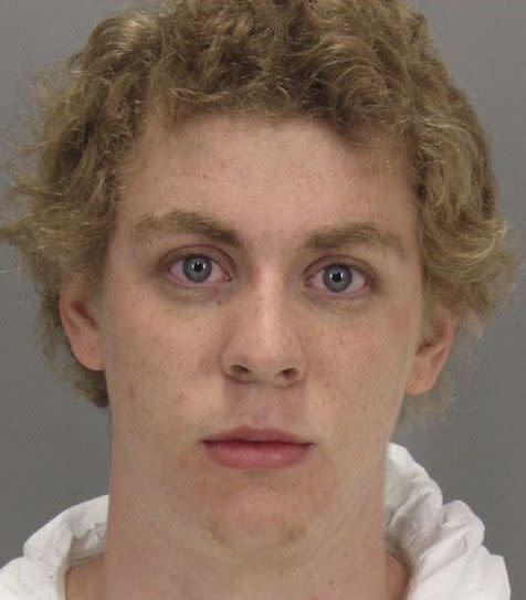 Brock Turner (pictured in his mugshot), a Stanford University swimmer, was sentenced to just six months in prison over the sexual assault.