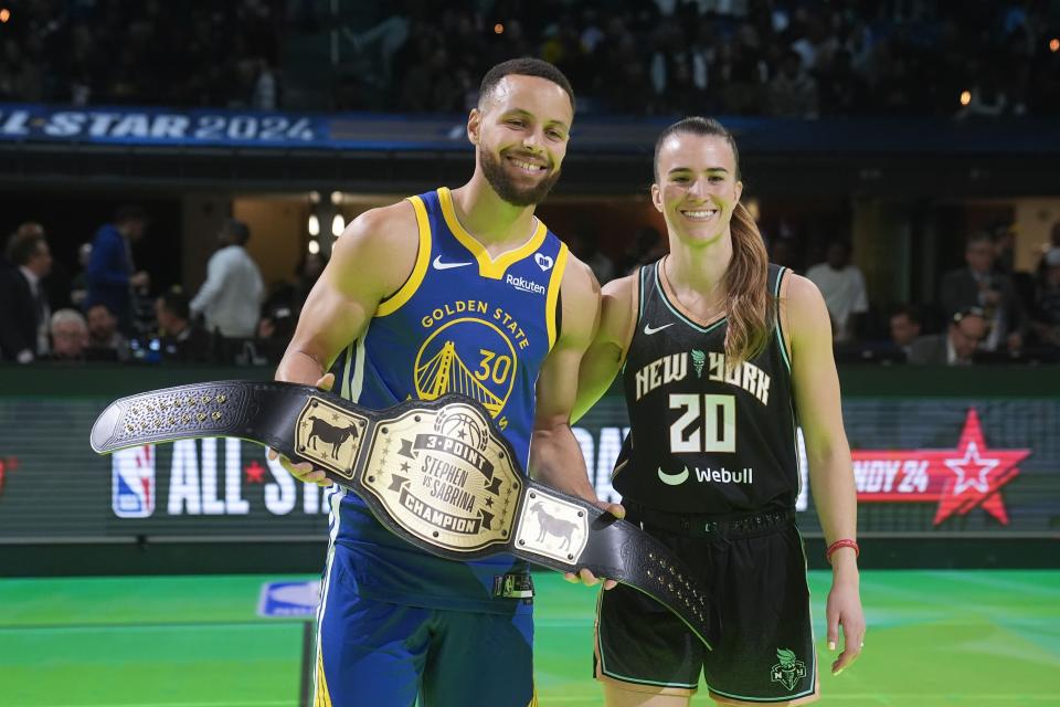 Stephen Curry et Sabrina Ionescu