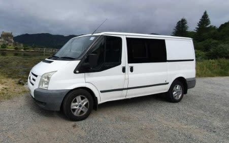 Fiorelli's Ford Transit, nicknamed 'Trixie'