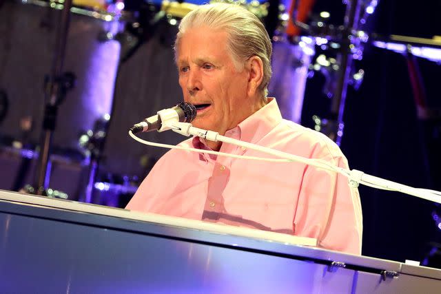 <p>Al Pereira/Getty</p> Brian Wilson performs in October 2021 in Morristown, New Jersey