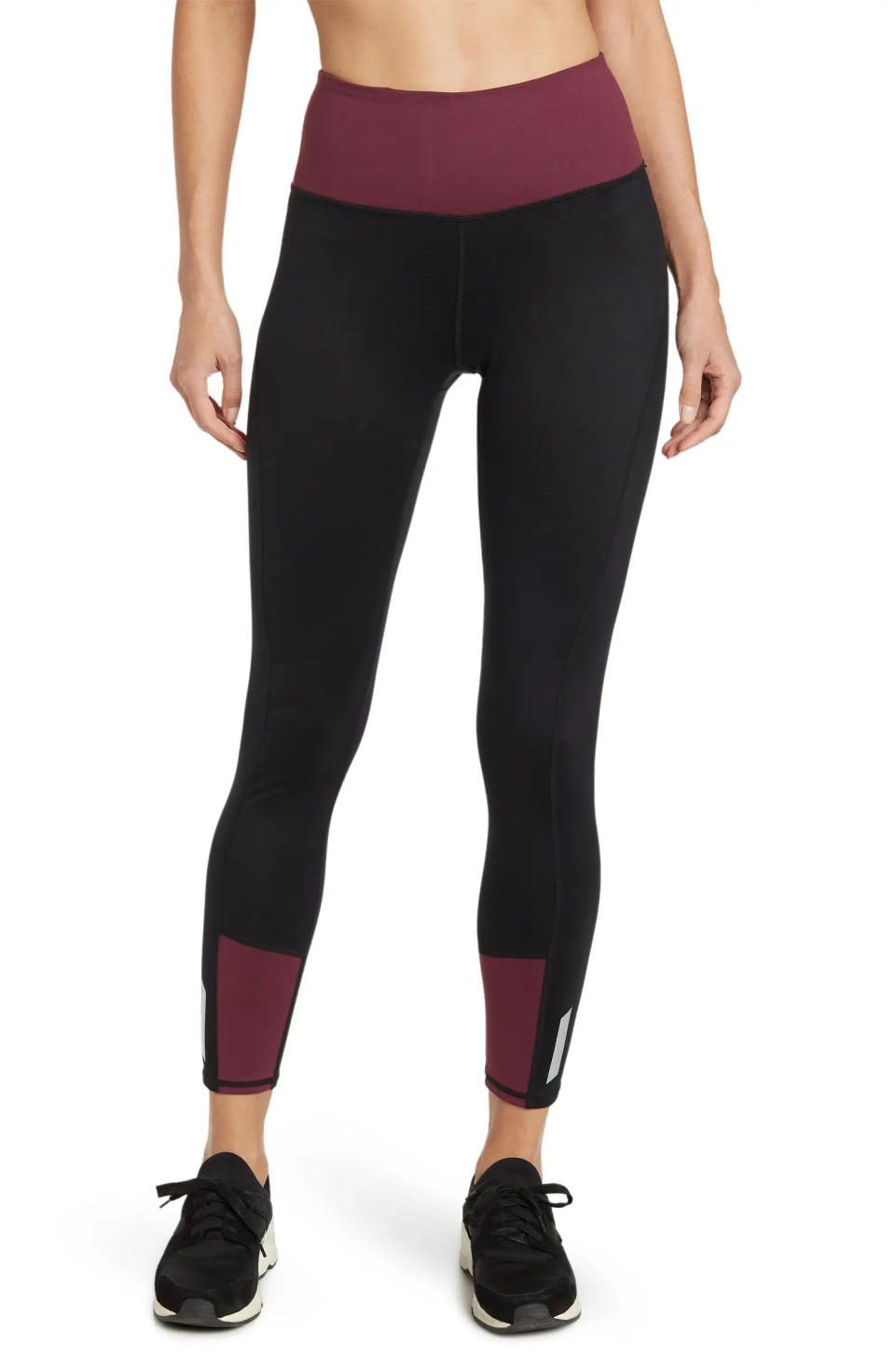 Zella High Waist Interval Ankle Leggings in black. (Photo: Nordstrom Rack)