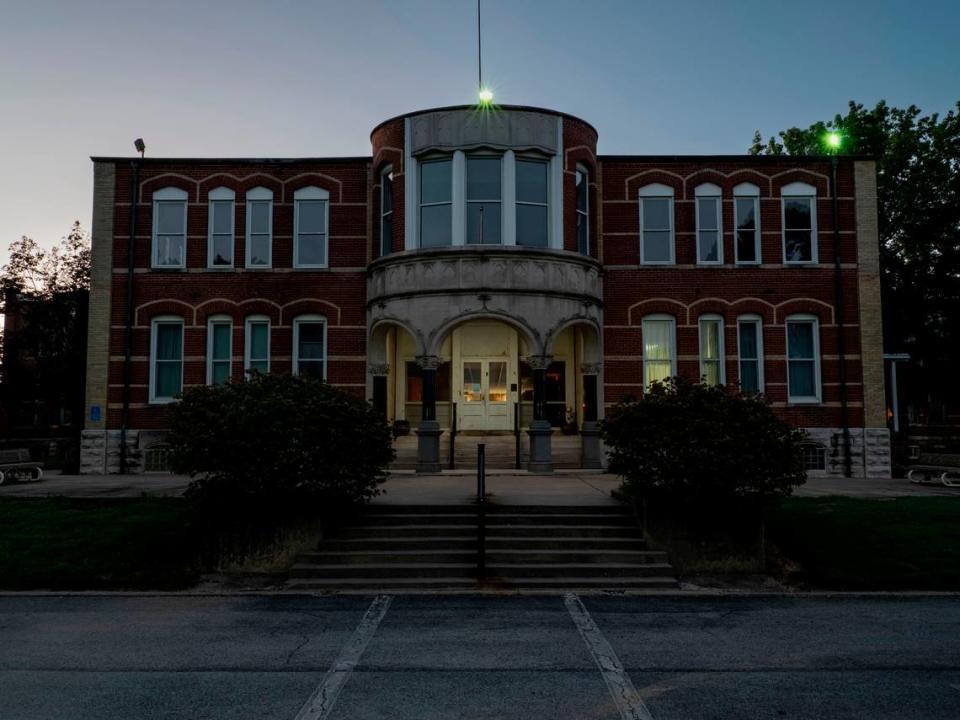 The state-run Choate Mental Health and Developmental Center is seen in Anna, Ill., Wednesday, July 13, 2022. The 150-year-old facility serves about 330 people annually. (Photo © Whitney Curtis for ProPublica)
