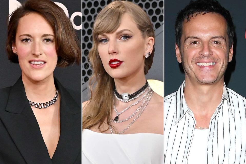 <p>Axelle/Bauer-Griffin/FilmMagic(2); Steve Granitz/FilmMagic</p> Phoebe Waller-Bridge (left), Taylor Swift, Andrew Scott