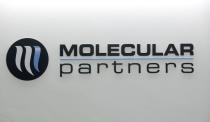 Logo of Swiss biotechnology company Molecular Partners is seen in Schlieren