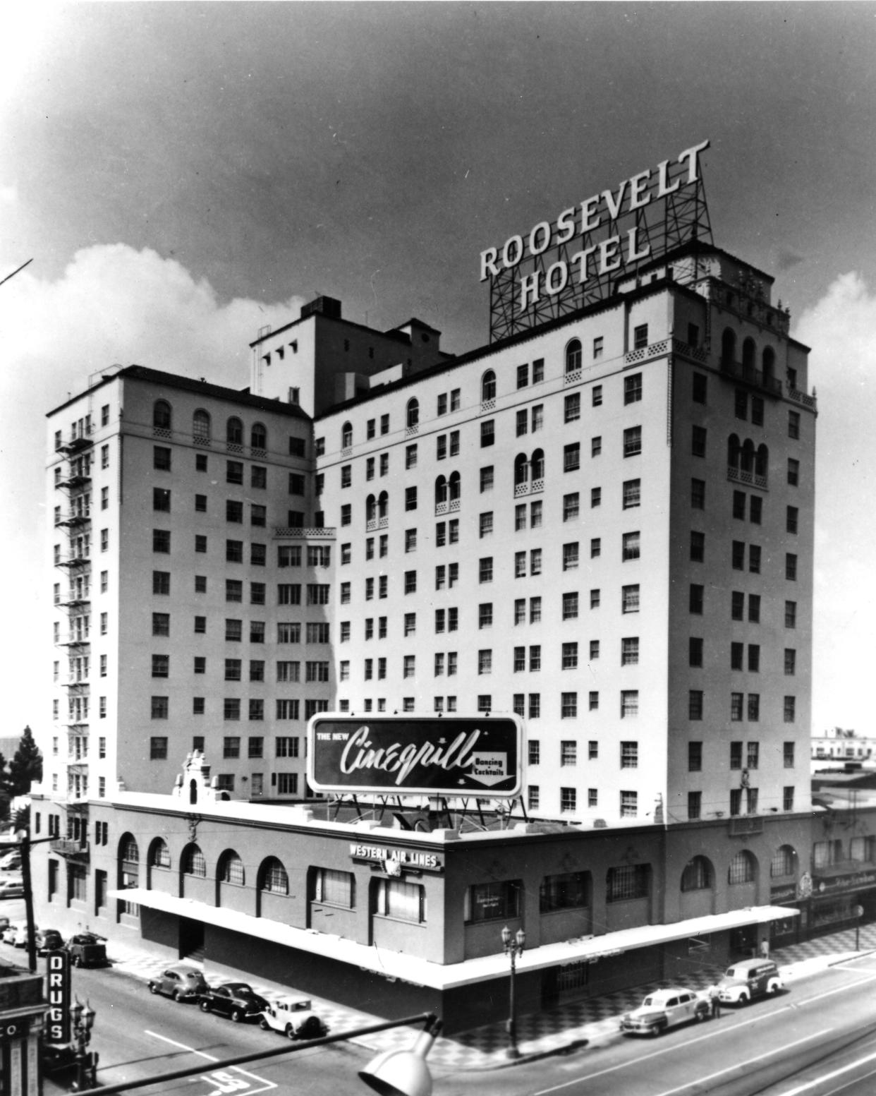 Hollywood Roosevelt Hotel in 1949