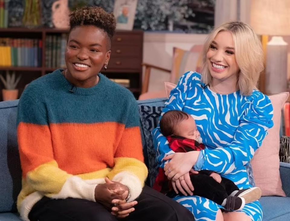 Nicola Adams and partner Ella Baig discussed their IVF journet on This Morning (ITV)