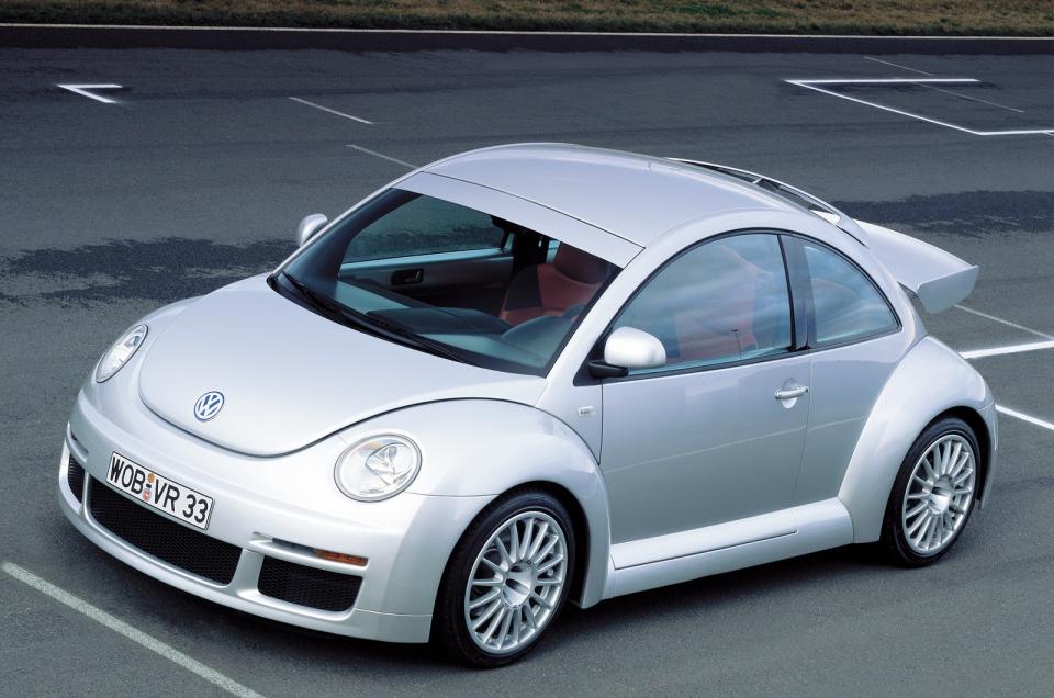 <p>Volkswagen threw <strong>everything</strong> it had into the Beetle RSi that went on sale in 2001. It had been intended as a development <strong>mule</strong> for the upcoming Golf R32, but someone went and pressed the green button for a limited production of <strong>250</strong> of the RSi. We’re glad they did as it’s a visual treat with <strong>bulging</strong> arches, front spoiler and huge rear wing. It also sits on handsome 18-inch OZ Superturismo wheels.</p><p>The RSi was no sheep in Wolfsburg clothing and used the same <strong>221bhp</strong> 3.2-litre V6 engine and four-wheel drive system that became a hallmark of the Golf <strong>R32</strong>. In the Beetle, it meant 0-62mph in 6.4 seconds and <strong>144mph</strong>. Good to drive, the only thing the RSi was missing was the standard Beetle’s dashboard flower vase.</p>
