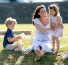 <p>It was another family affair at the Maserati Royal Charity Polo Trophy, where Prince George and Princess Charlotte had a blast running around with some other kids, including relatives Savannah and Isla Phillips.</p>