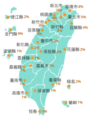 颱風暴風圈侵襲機率。（圖／中央氣象局）