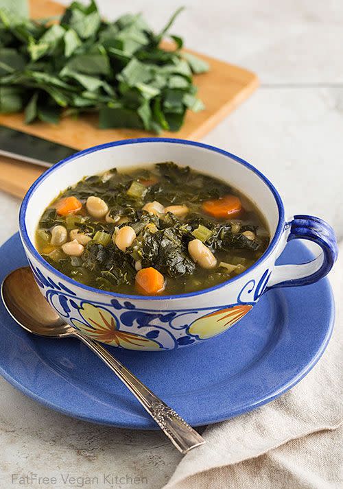 Collard Greens and White Bean Soup