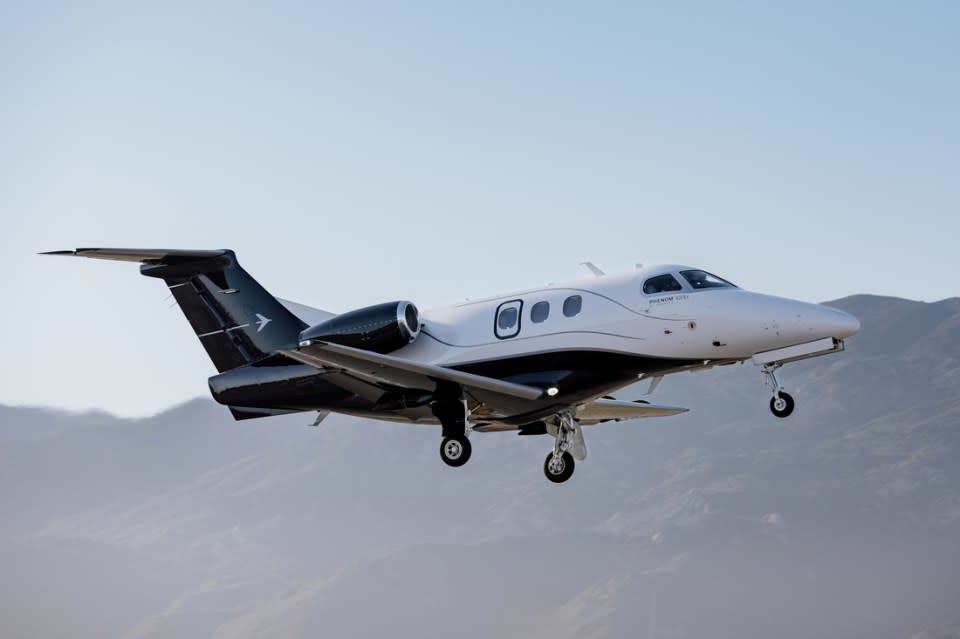 One of Embraer’s executive jets, a key segment of the business.