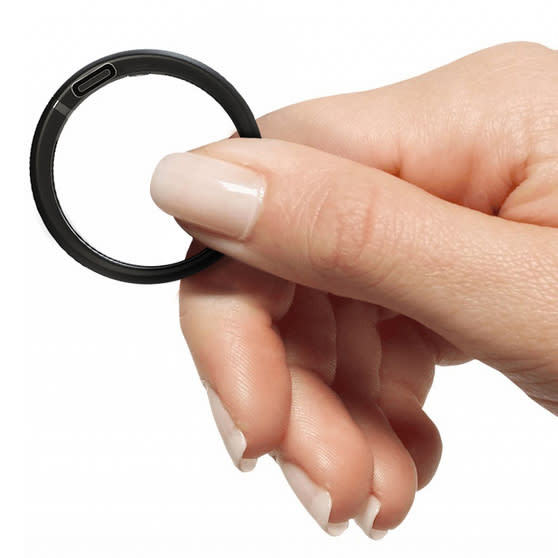 The i.Con ring is placed on the bottom of the penis (and condom) to ensure that you can use it repeatedly [Photo: i.Con]