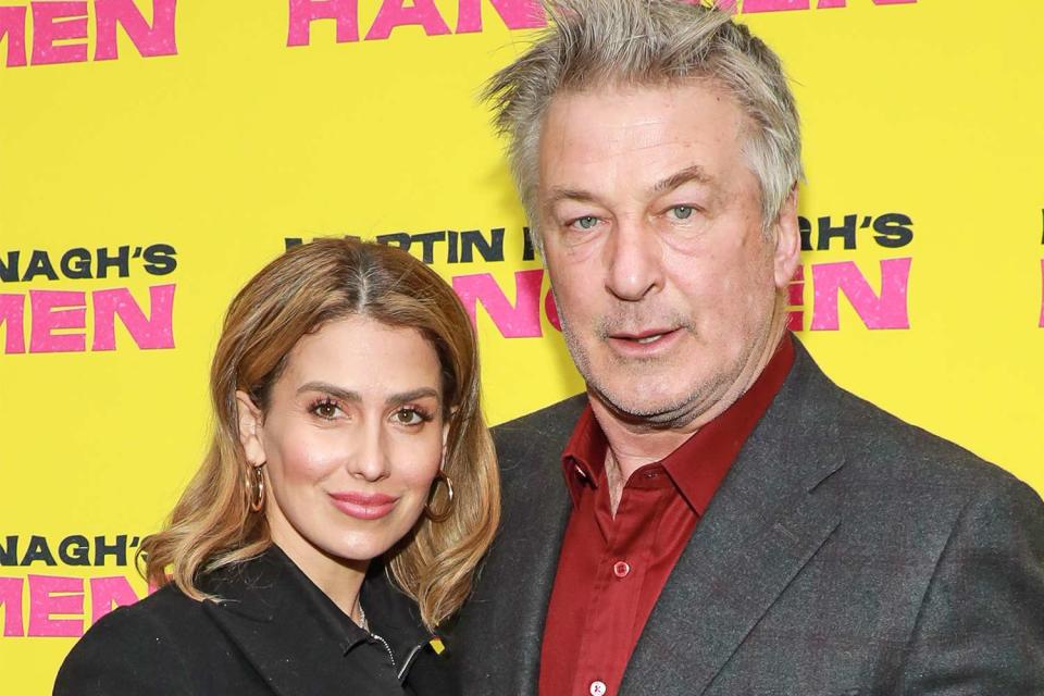 Jason Mendez/Getty Hilaria Baldwin and Alec Baldwin attend the opening night of "Hangmen" on Broadway at Golden Theatre on April 21, 2022